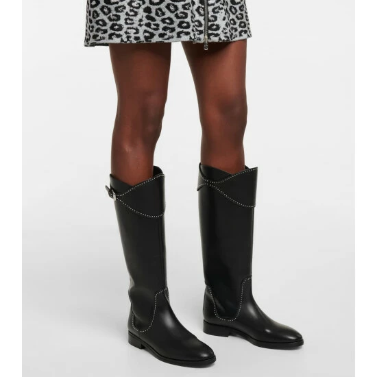 Alaïa Leather Knee-high Boots - Image 3