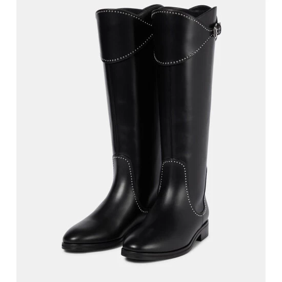 Alaïa Leather Knee-high Boots - Image 4