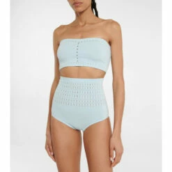 Alaïa Cutout Bandeau Bikini
