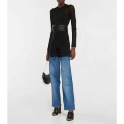 Alaïa Jersey And Denim Pants