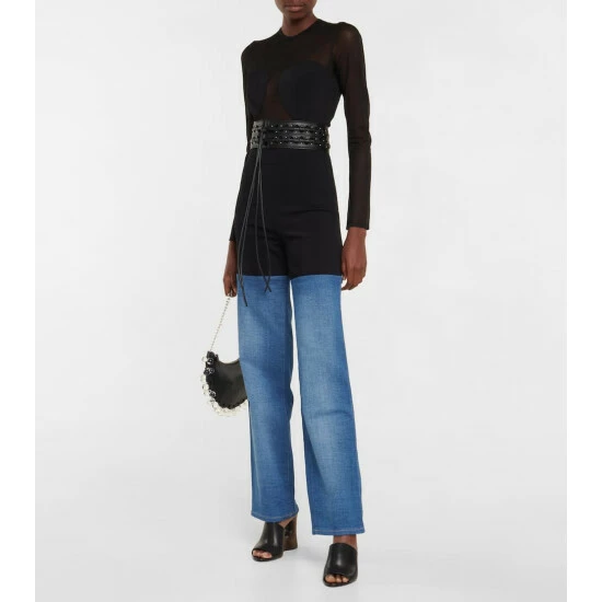 Alaïa Jersey And Denim Pants
