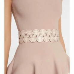 Alaïa Embellished Laser-cut Leather Belt