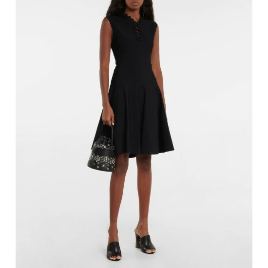 Alaïa Hooded Knit Minidress