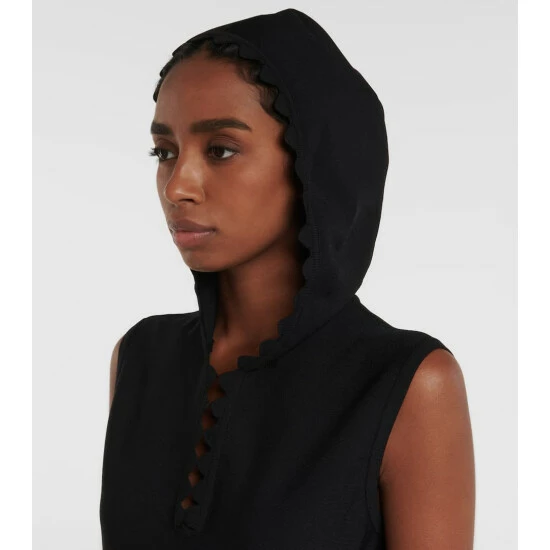 Alaïa Hooded Knit Minidress - Image 5