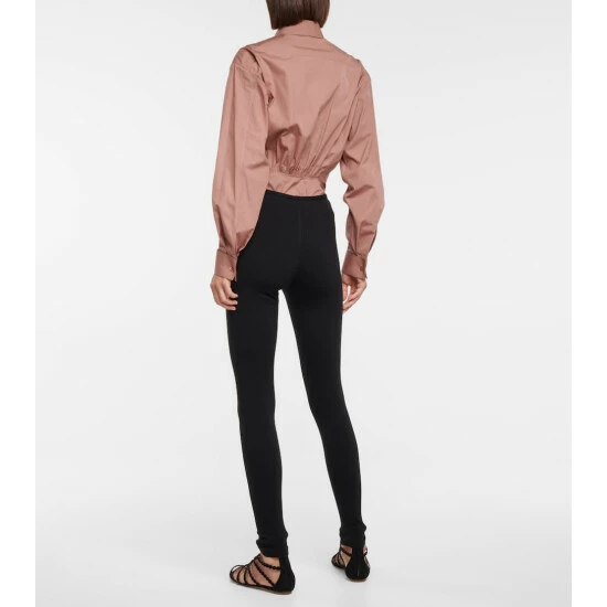 Alaïa Open-knit Stretch-wool Leggings - Image 2