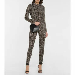 Alaïa Leopard Jacquard Jumpsuit