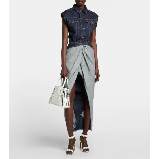 Alaïa Le Mina 25 Small Leather Tote Bag - Image 4