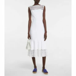 Alaïa Vienne Suede Espadrille Flat Sandals