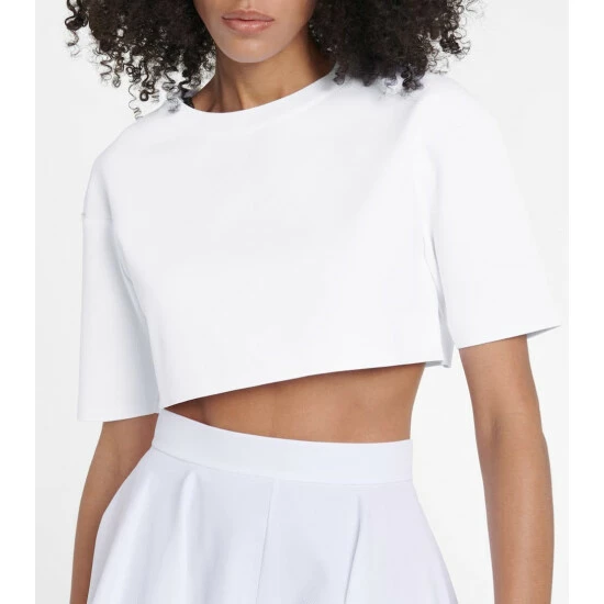 Alaïa Stretch-knit Crop Top - Image 3
