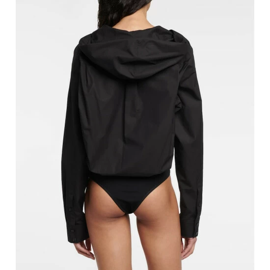 Alaïa Hooded Cotton Bodysuit - Image 3