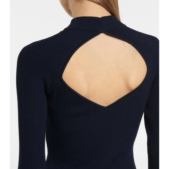 Alaïa Ribbed-knit Wool-blend Top - Image 3