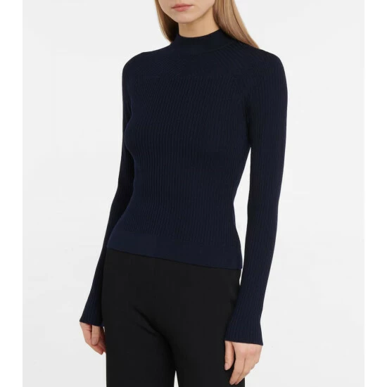 Alaïa Ribbed-knit Wool-blend Top - Image 4