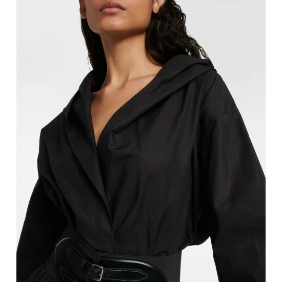 Alaïa Hooded Cotton Bodysuit - Image 4