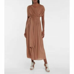 Alaïa Plissé Midi Dress
