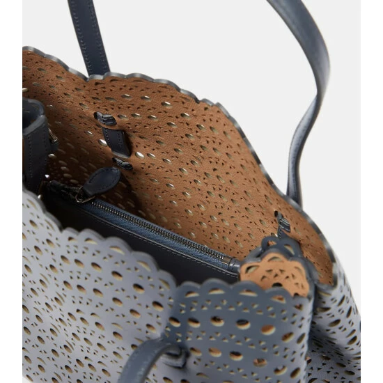 Alaïa Le Mina 25 Medium Vienne Wave Leather Tote Bag - Image 2