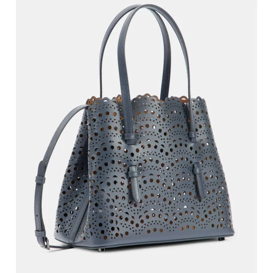 Alaïa Le Mina 25 Medium Vienne Wave Leather Tote Bag - Image 3