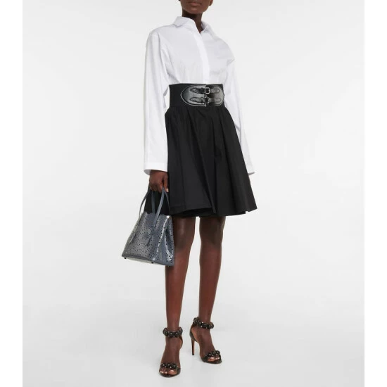 Alaïa Le Mina 25 Medium Vienne Wave Leather Tote Bag - Image 4