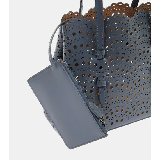 Alaïa Le Mina 25 Medium Vienne Wave Leather Tote Bag - Image 5