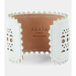 Alaïa Laser-cut Leather Bracelet