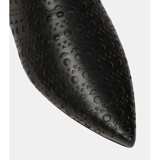 Alaïa Convertible Leather Flats - Image 5