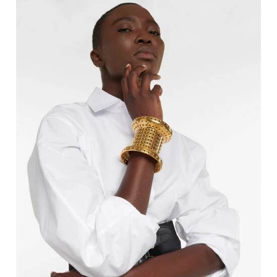 Alaïa Perforated Cuff Bracelet - Image 2