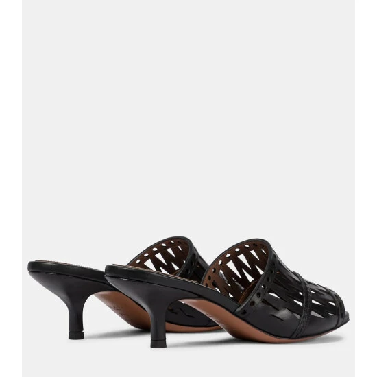 Alaïa Leather Sandals - Image 2