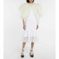 Alaïa Shearling Bolero Jacket