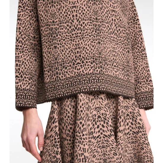 Alaïa Leopard-jacquard Sweater - Image 3