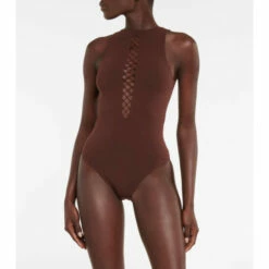 Alaïa Cutout Halterneck Swimsuit