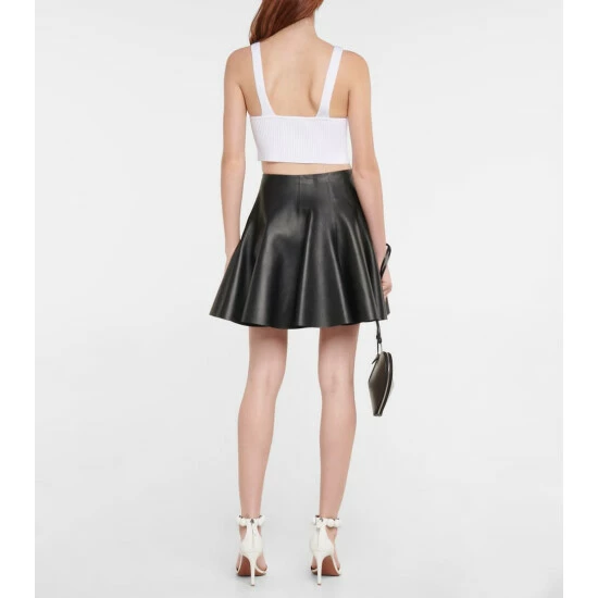Alaïa Ribbed Crop Top - Image 2