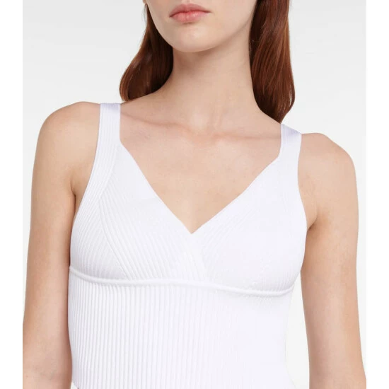 Alaïa Ribbed Crop Top - Image 3