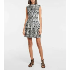 Alaïa Leopard Jacquard Minidress