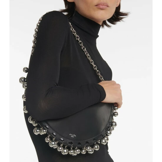 Alaïa Le Demi-Lune Small Leather Shoulder Bag
