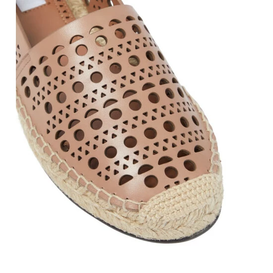 Alaïa Laser-cut Leather Espadrilles - Image 5