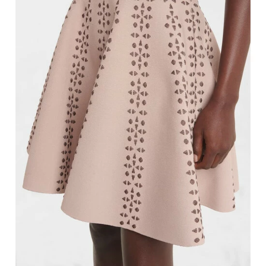 Alaïa Flared Jacquard Miniskirt - Image 3