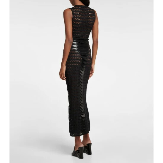 Alaïa 3D Lace Mesh Midi Dress - Image 2