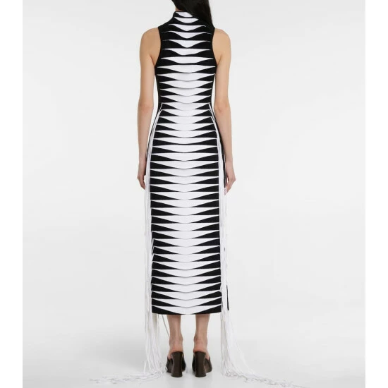 Alaïa Jacquard Turtleneck Maxi Dress - Image 2