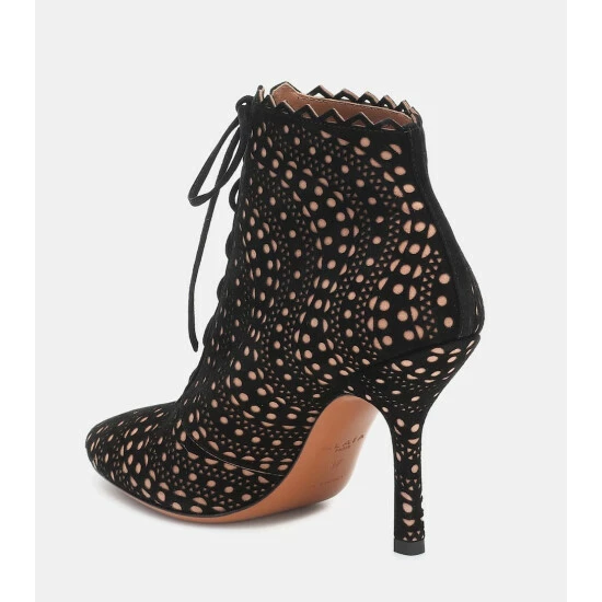 Alaïa Suede Ankle Boots - Image 2