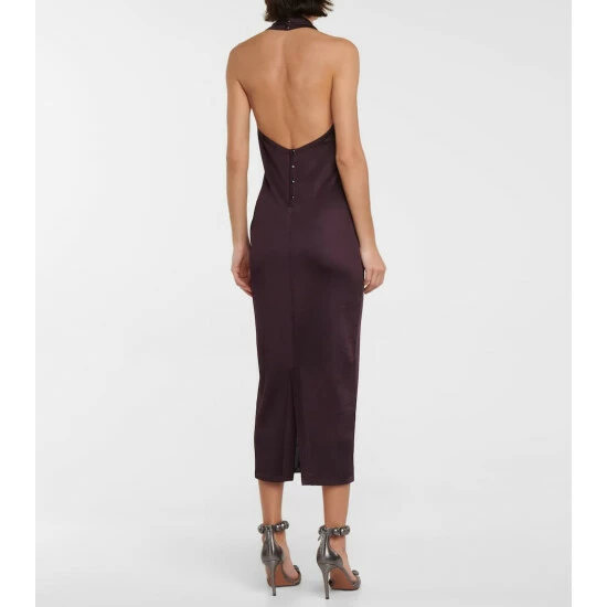 Alaïa Halterneck Knit Midi Dress - Image 2