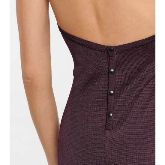 Alaïa Halterneck Knit Midi Dress - Image 4