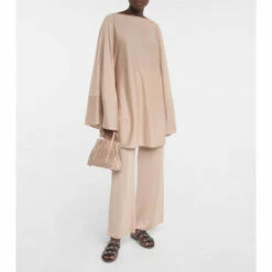 Alaïa High-rise Cashmere-blend Pants