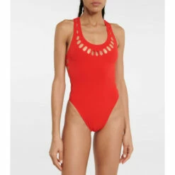 Alaïa Cutout Racerback Swimsuit