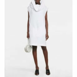 Alaïa Hooded Silk-blend Minidress