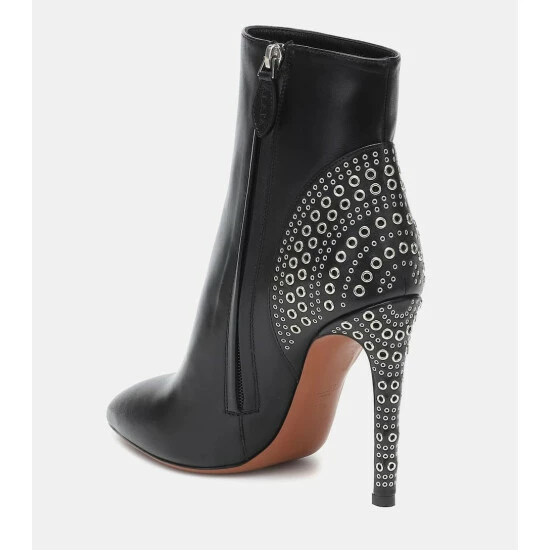 Alaïa Embellished Leather Ankle Boots - Image 2