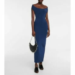 Alaïa Off-shoulder Wool-blend Lurex® Gown