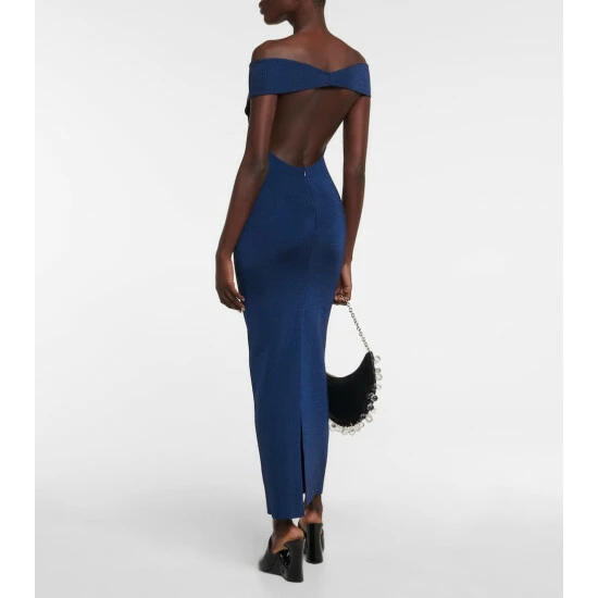 Alaïa Off-shoulder Wool-blend Lurex® Gown - Image 2