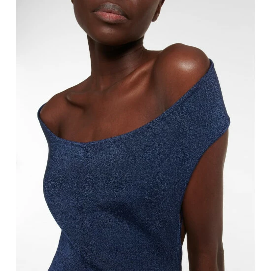 Alaïa Off-shoulder Wool-blend Lurex® Gown - Image 3