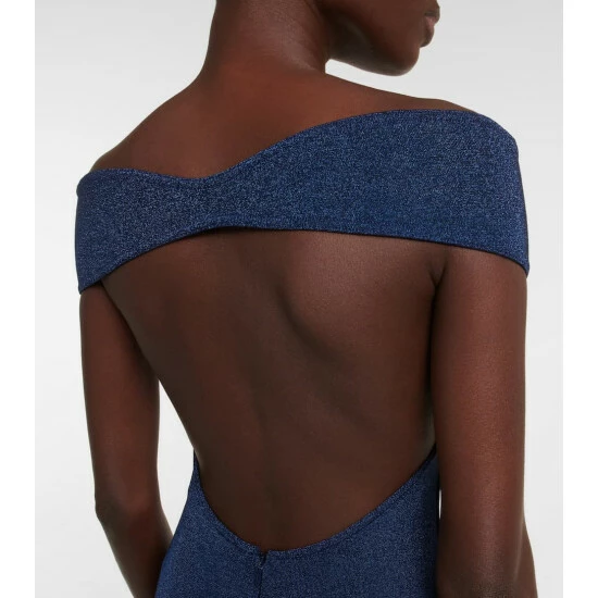 Alaïa Off-shoulder Wool-blend Lurex® Gown - Image 4