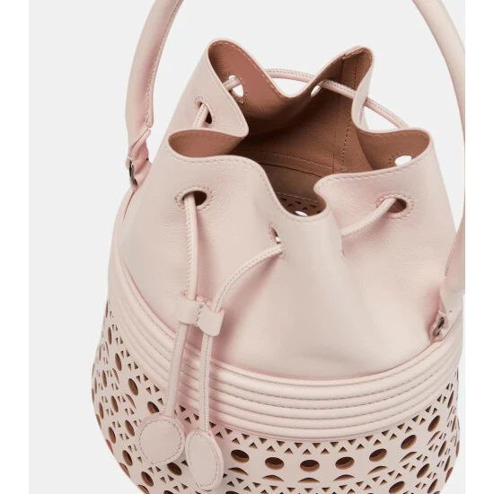 Alaïa Corset Small Leather Bucket Bag - Image 2