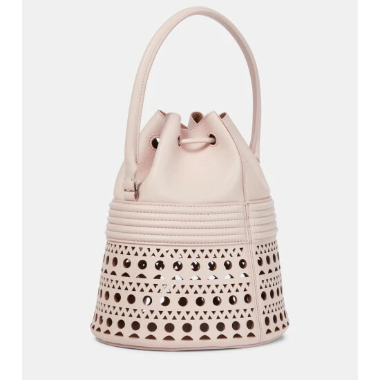 Alaïa Corset Small Leather Bucket Bag - Image 3
